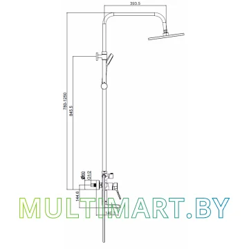 Душевая система Maxonor MN2478 (хром) картинка 2